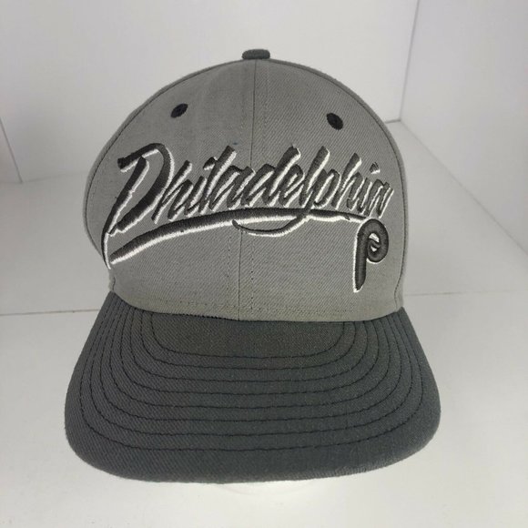 Philadelphia Phillies Baseball Hat Cap New Era Adjustable Gray MLB - Picture 1 of 5